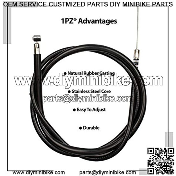 CA2-48T Premium 48" Throttle Control Cable 48 inch for Mini Bike Go Kart - Image 3