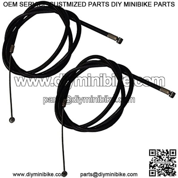 261 (2) Mini Bike & Go Kart 48" Throttle Cable Universal for Minibikes and Go Karts