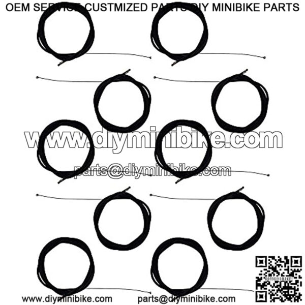 (10) 100" Aftermarket Throttle Cables for Go Kart Mini Bike ATV Replaces 19410601