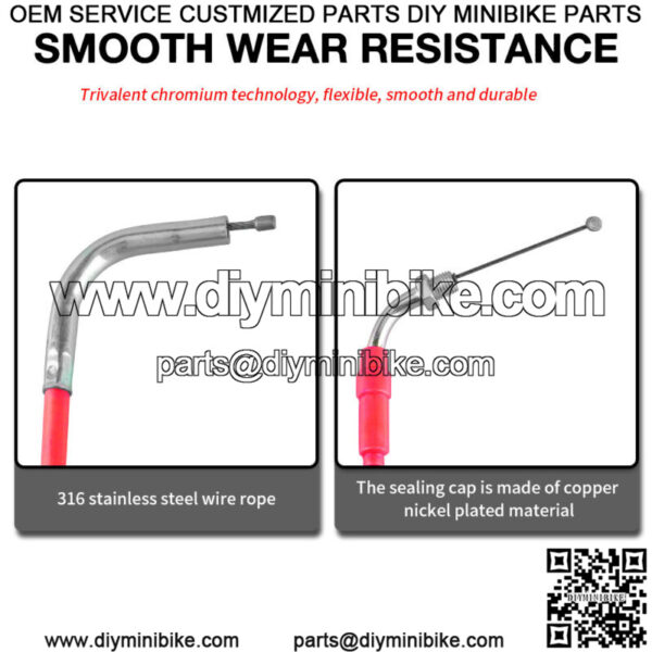 Motorcycle Throttle Cable GY6 Scooter For HONDA YAMAHA KUWASAKI SUZUKI KTM - Image 2