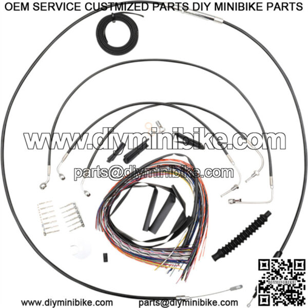 LA Choppers "DD" Cable Kit LA-8154KT2-08B