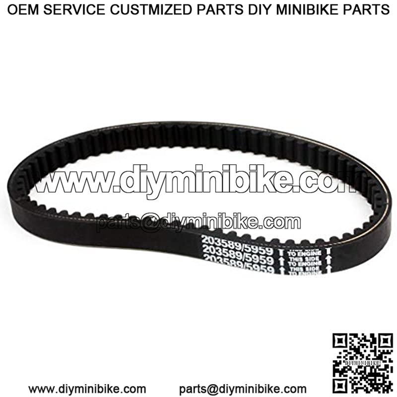 DRIVE BELT COMPATIBLE WITH COLEMAN KT196 GO KART POWERSPORTS KT196CC 4 WHEELERS 196CC 6.5HP GOKART BUGGY MINI BIKE