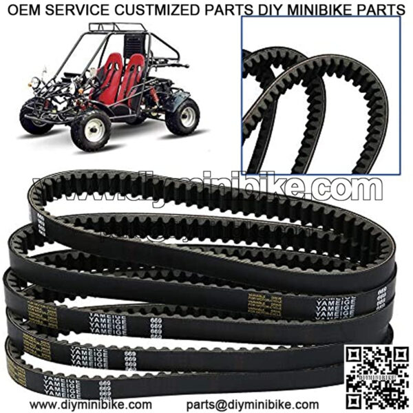 5 PCS Asymmetrical Torque Converter Belt for Mini Bike Go Kart 30 Series Replacement Belt Professional Go Kart Accessories - Image 2