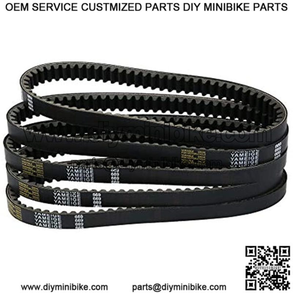 5 PCS Asymmetrical Torque Converter Belt for Mini Bike Go Kart 30 Series Replacement Belt Professional Go Kart Accessories - Image 4