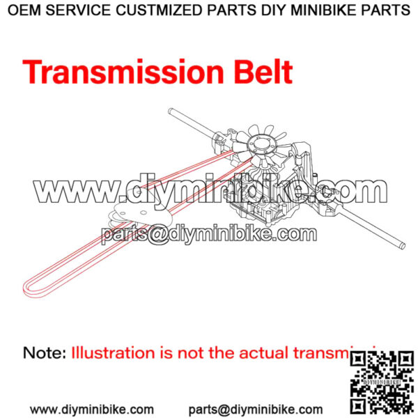 Drive Belt for John Deere X534 X570 X580 X584 X590 M110367 M147044 1/2" X 89.5" - Image 2