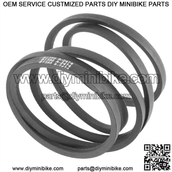 Transmission Drive Belt fits Husqvarna 532194346 194346 265-576 (1/2"x96 3/4) - Image 3