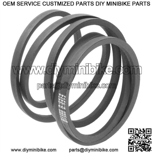 Transmission Drive Belt fits Husqvarna 532194346 194346 265-576 (1/2"x96 3/4) - Image 4