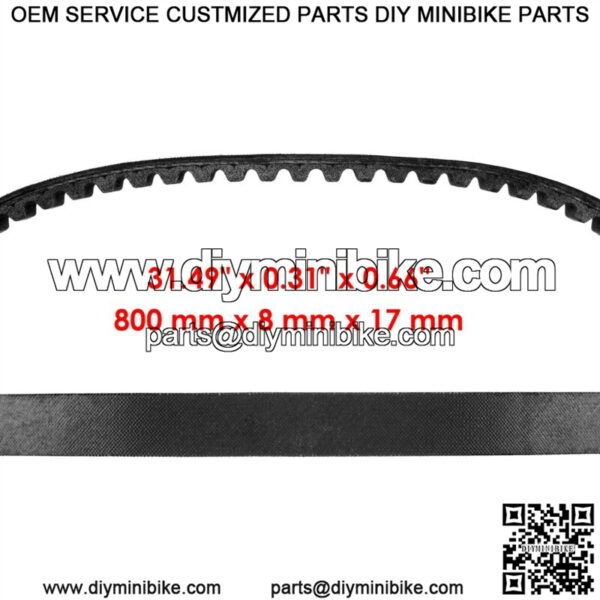 Clutch Drive Belt for Polaris 0450239 Clutch Drive Belt - Image 2