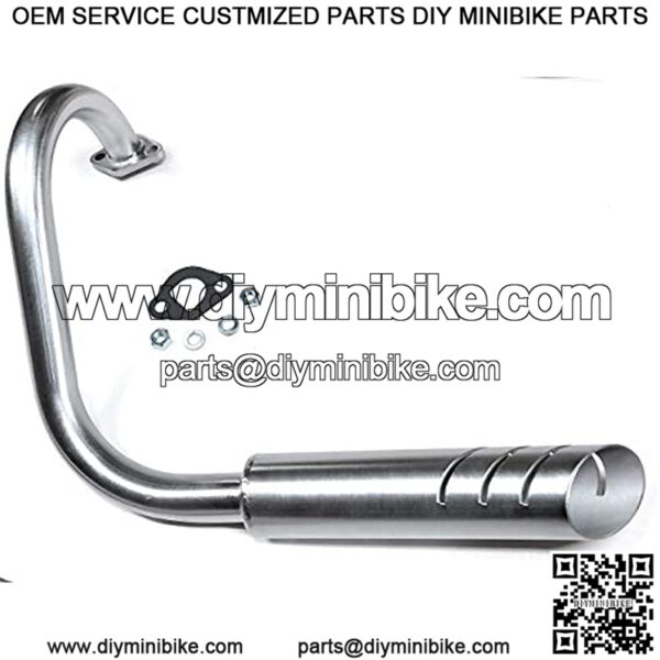 Mini Bike custom Exhaust Header Pipe for Predator 212cc, Honda GX160 & GX200