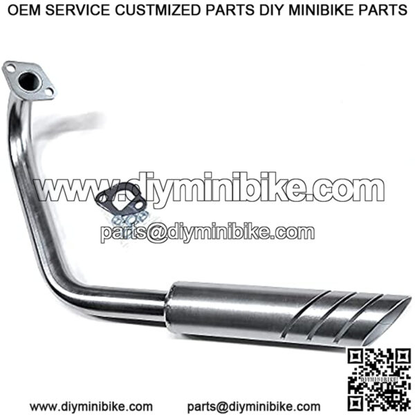 Exhaust Header for: Coleman Powersports CT200U-EX 196cc/6.5HP Gas mini bike.