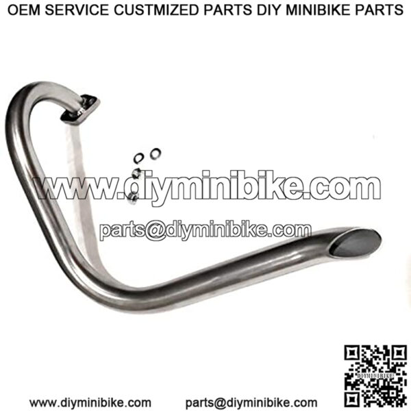 Mini Bike Custom Exhaust Header Pipe for Predator 212cc & Honda GX200.