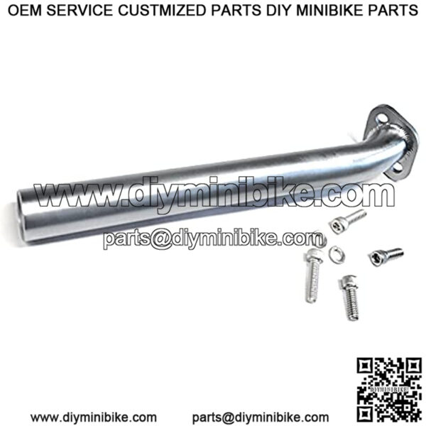 Header Exhaust Pipe for: Small Briggs & Tecumseh Engine, GoKart Fun Cart minibike.