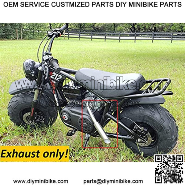 Exhaust Header for: Mega Moto 212cc, Coleman RB200 Gas Powered Mini Bike. - Image 2