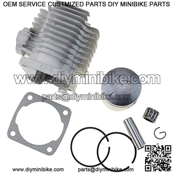 44mm Big Bore Cylinder with Piston Ring Kit Replacement for 2 Stroke 43cc 47cc 49cc Gas Scooter Mini Pocket Bike - Image 5