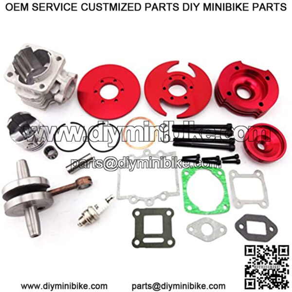 Big Bore Kit 44mm Cylinder for 2 Stroke 47cc 49cc Engine Pocket Bike Mini Dirt ATV - Image 4