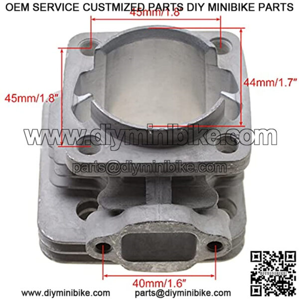 44mm Big Bore Cylinder Replacement for 2 Stroke 47cc 49cc Scooter Mini ATV Quad Modified Pocket Bike - Image 3