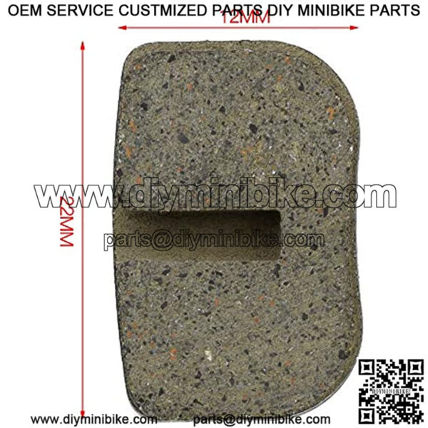 Disc Brake Pads for CT100U Mini Bike 97cc 2.8hp DB30 Mini Doodlebug WARRIOR MB165 MB200 5.5HP 6.5HP196cc MBX10 MBX11 Mini Bike Moto MM-B80 Parts - Image 4