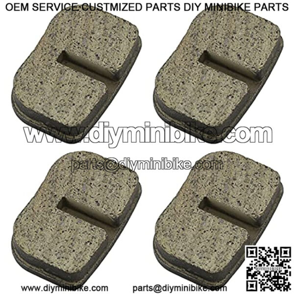 Rear Disc Brake Pads for 97cc 2.8HP Motorsports Doodle Bug DB30 (Blitz, Dirt Bug, Racer) Classic Electric Razor MX500 Mini Bike 33 43 47 49cc Mini ATV Gas Scooter Dirt Pocket Bike 4 Pack