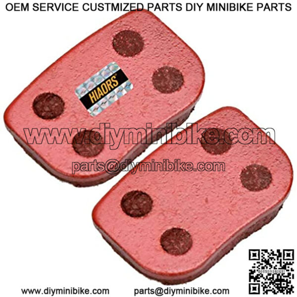 Red Disc Brake Pads Set for Motovox MBX10 MBX11 79cc Doodlebug Dirtbug 97cc 2.8HP DB30 Moto MM-BB80 Mini Bike Parts 3 Pair - Image 2