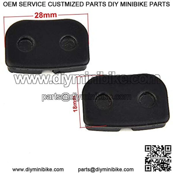 Brake Pads Set Replacement for MM-B80 Mini Bike - Image 2