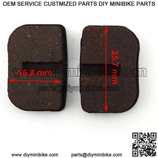 Disc Brake Pads for Mini Bike Doodlebug DB30 Racer Blitz Motovox Dirt Bug - Image 2