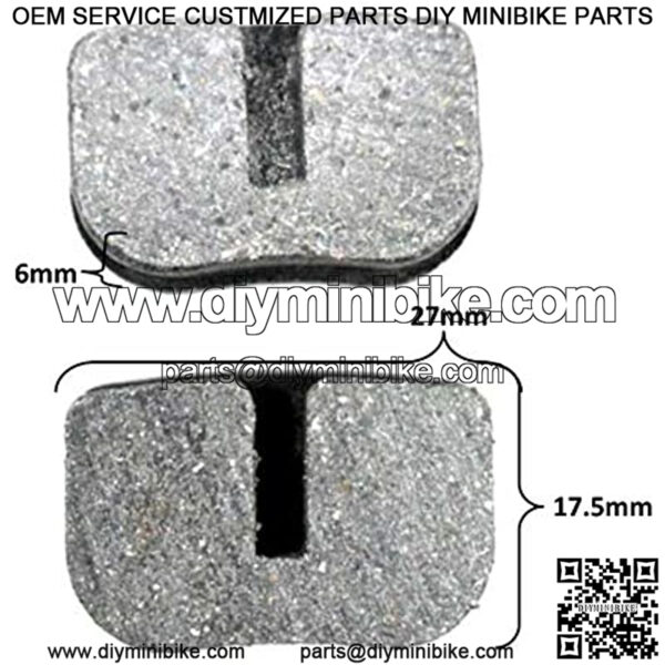 Brake Pad Set Baja, Coleman, Hammerhead, Monster Moto, Trailmaster Go Karts and Mini Bikes