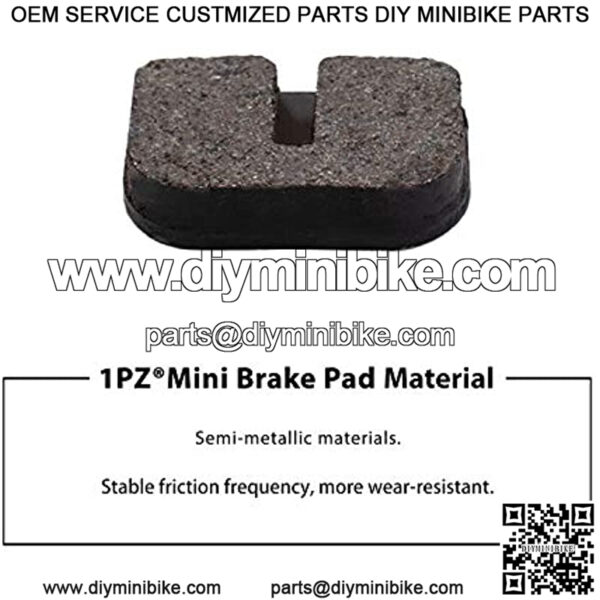 DP2-4S1 Brake Pads for MOTOVOX MBX10 79CC MINI BIKE REAR BRAKE PADS MBX-10 PARTS NEW (4 Pack) - Image 4