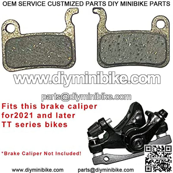 Brake Pads, for 2021/Later TT250 TT350 TT750 Electric Mini Bikes, Replacement Set Per Caliper, Part #10170 for JAK Super Brake Caliper - Image 2