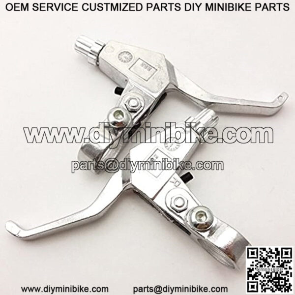 7/8" Alloy Chrome Minimoto Right Left Handle Brake Levers For 43cc 47cc 49cc 2 Stroke Chinese Mini Kids Pocket Dirt Bike - Image 4