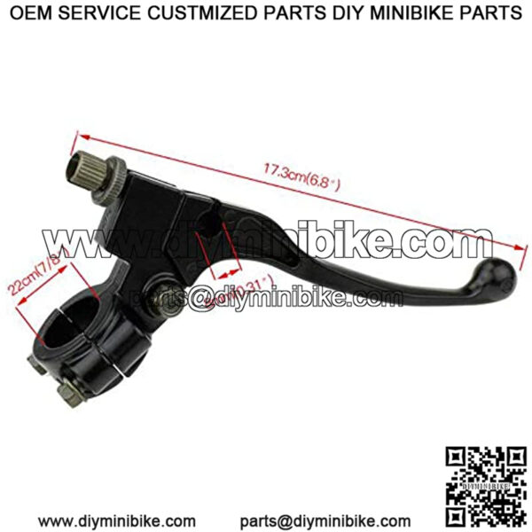 Left Clutch Powersports Brake Lever 22mm for Coleman CT200U Trail 200 Mini Bike 196cc 98cc Bike Parts??Black?? - Image 4