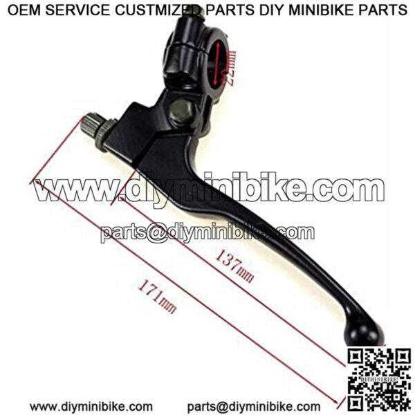 Motorcycle Left Brake Clutch Lever For Mini Bike 196cc 5.5hp 6.5hp Warrior Heat MB165 - Image 2