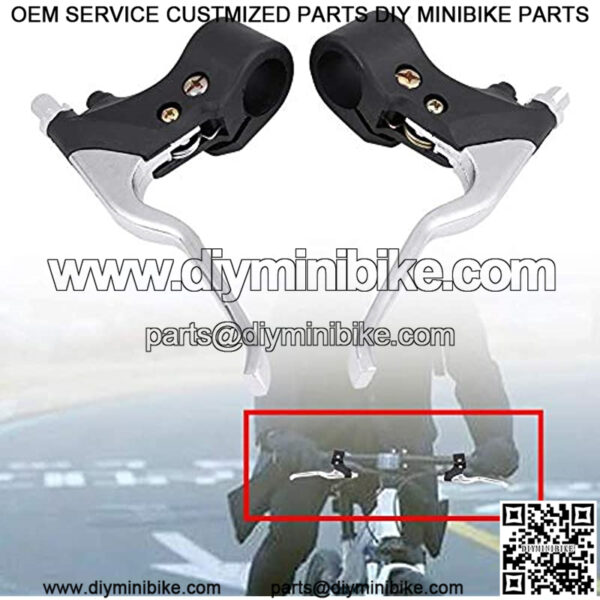 Brake Lever, 1 Pair of Universal Aluminum+Plastic 22mm / 7/8in Handlebar Brake Lever for 47cc 49cc Mini Pocket Dirt Bike ATV - Image 4