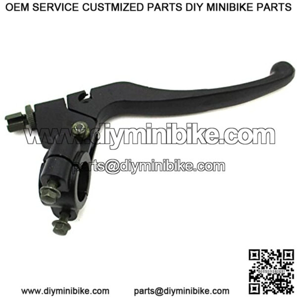 Black Alloy 7/8" 22mm Mini Moto Left Handle Brake Lever Perch Assembly For 47cc 49cc Dirt Bike ATV 97cc Scooter Moped - Image 3