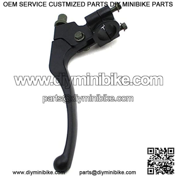 Black Alloy 7/8" 22mm Mini Moto Left Handle Brake Lever Perch Assembly For 47cc 49cc Dirt Bike ATV 97cc Scooter Moped - Image 4