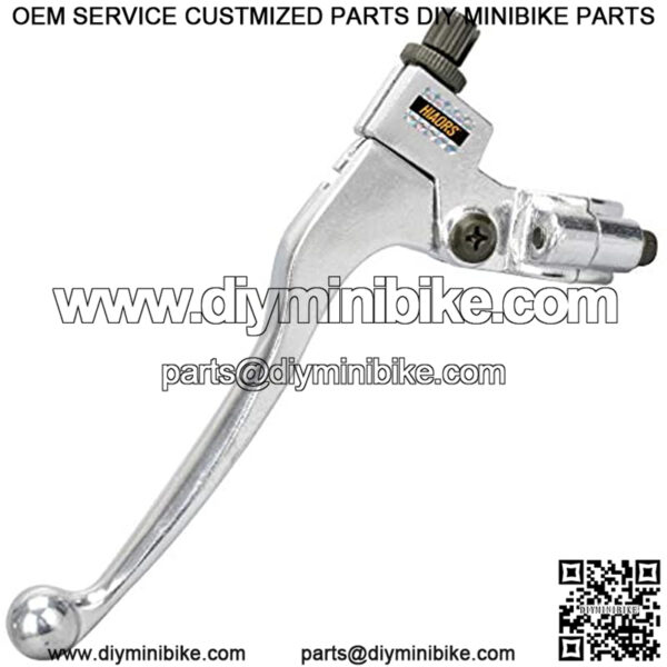 Silver Brake Clutch Handle Lever for CT100U CC100X Mini Trail Bike 98cc 3HP 196cc 200cc Extreme Mini Bike 22mm 7/8" Handler bar Parts