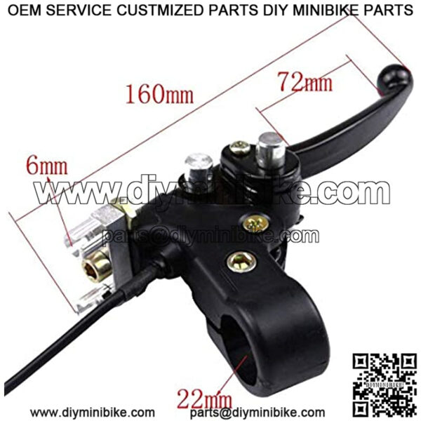 Right Hand Brake Master Cylinder Brake Lever for Electric Scooter Go kart Mini Chopper Pocket Bike - Image 4