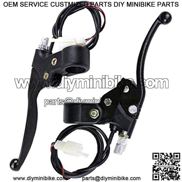 Left Brake & Right Hand Brake Master Cylinder Lever for Electric Scooter Go kart Mini Chopper Pocket Bike