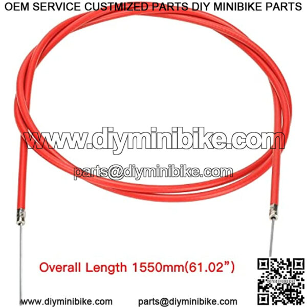 7/8" 22mm Left Brake Clutch Handle Lever 155cm Cable with Brake Pads for Coleman CT100U CC100X Baja Doodle Bug DB30 98cc 100cc 3hp Motovox MBX10 MBX11 Monster Moto Powersport Mini Bike Parts - Image 5