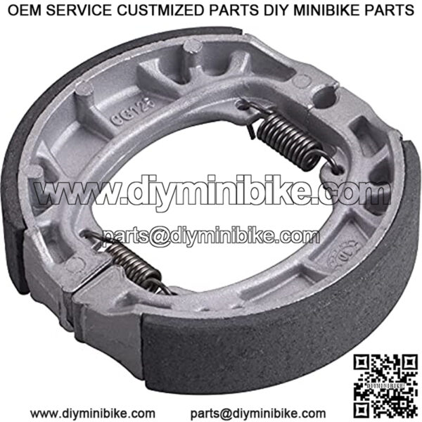 BRAKE PAD SHOE Compatible with 6.5 Hp 196cc MB165 MB200 BT200X CT200U Motorsports Mini Bike CRF70 TaoTao GY6 49cc 50cc Scooter Moped ATV