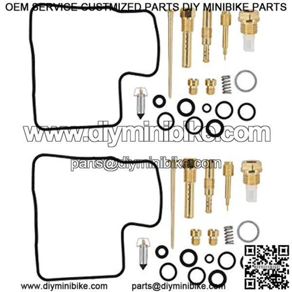 Pack of 2 Carburetor Rebuild Carb Repair Kits for Shadow ACE 1100 Shadow Aero Sabre Spirit VT1100C VT1100C2 VT1100C3