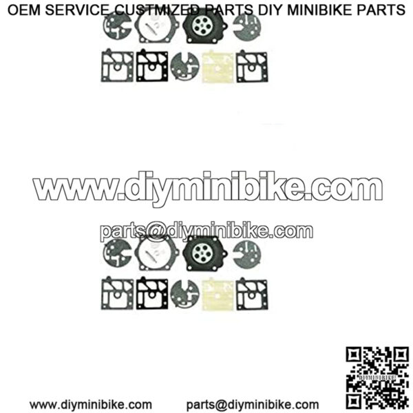 2 Pack Genuine K10-HDB Carburetor Repair Rebuild Kit Fits HDB Series OEM