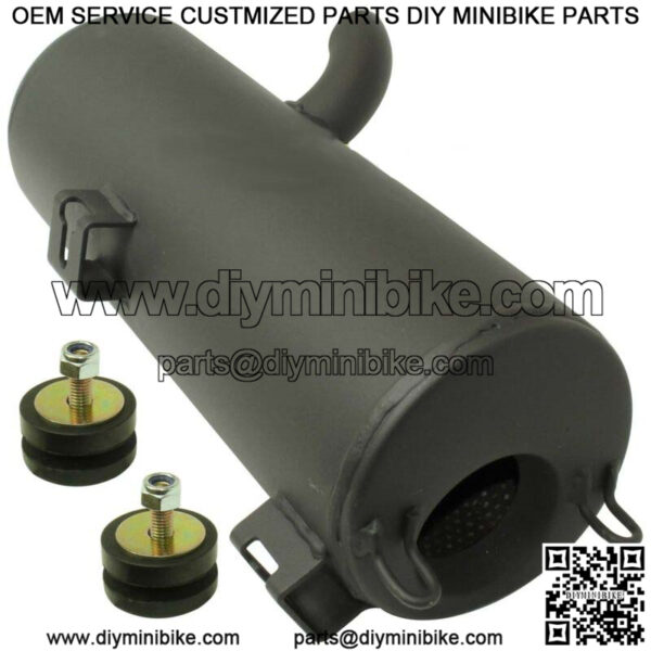 Black Exhaust Muffler Silencer for Polaris 1261079-029 1261223-029 1261223-489