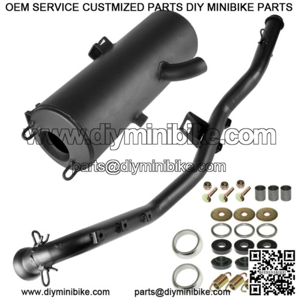 Exhaust Muffler w/ Pipe Kit fits Polaris Sportsman 400 2001 2002 2003 2004 2005