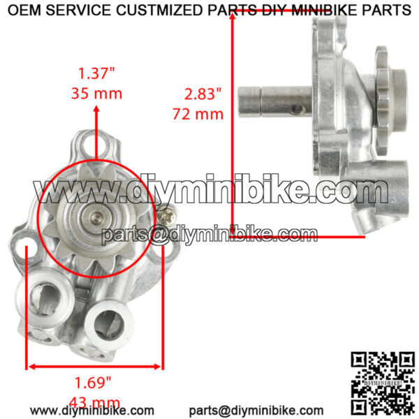 Oil Pump Assembly w/ Rotor for Yamaha WR450F 2003 - 2006/ YZ450F 2003 2004 2005 - Image 2