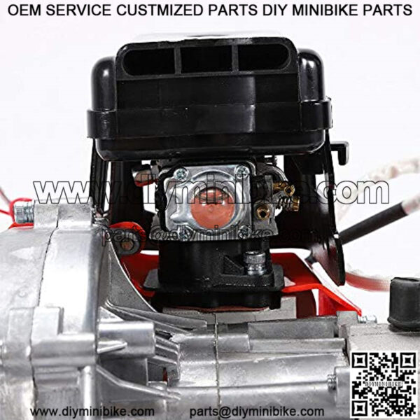 49cc 2-Stroke Engine Single Cylinder Pull Start Mini Choppers/Bikes Exhaust Motor Aluminum Replace Accessories - Image 4