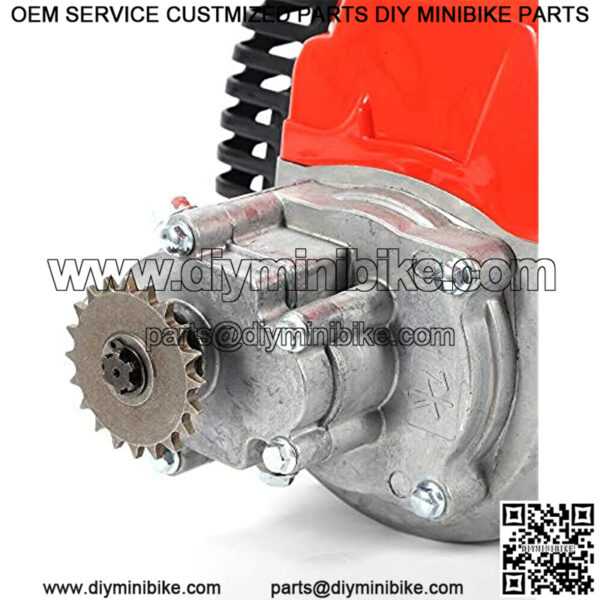 Engine Mini Bike Engine, 49cc Engine Single Cylinder Pull Start Mini Choppers/Bikes Mini Pocket Pit Bike Carburetor, 2 Stroke Racing Engine Motor Pocket/Quad/Mini Dirt Bike - Image 4