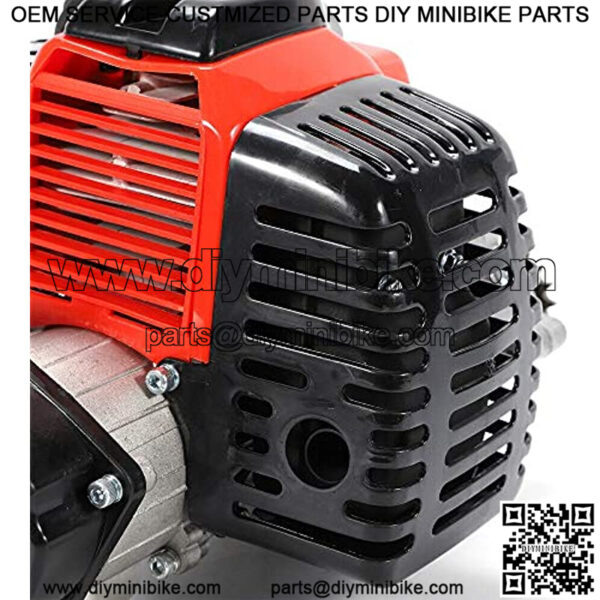 Engine Mini Bike Engine, 49cc Engine Single Cylinder Pull Start Mini Choppers/Bikes Mini Pocket Pit Bike Carburetor, 2 Stroke Racing Engine Motor Pocket/Quad/Mini Dirt Bike - Image 5