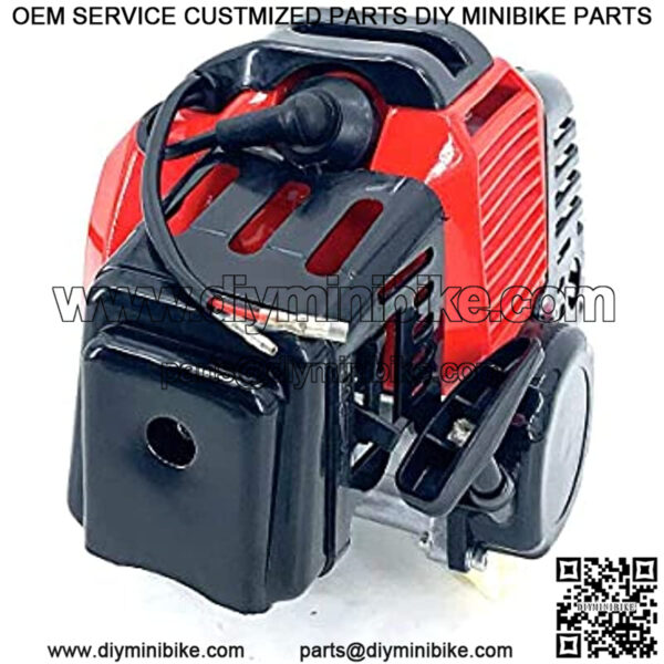 2 Stroke 49CC Pull Start Engine Motor Mini Pocket Engine for Pit Bike ATV Buggy Single Cylinder Engine for Scooters, Mini Choppers, Pocket Bikes - Image 5