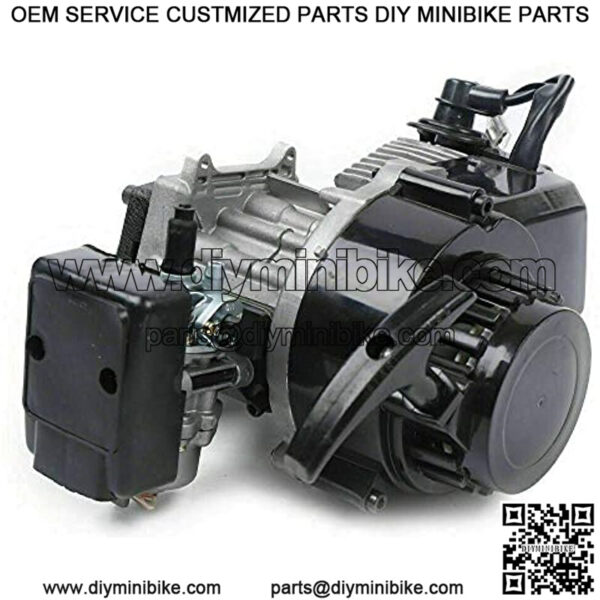 Engine Motor Kit, 49Cc 2-Stroke Recoil Force Starts the Engine Motor for Pocket Bike Mini Dirt Bike Atv Scooter - Image 4