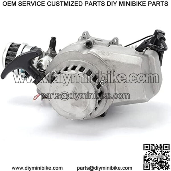 49cc 2 Stroke Engine Motor, Pull Start Mini Gas Engine Starter Motor 1.3HP for Pocket Bike Mini Dirt Bike ATV Scooter - Image 3